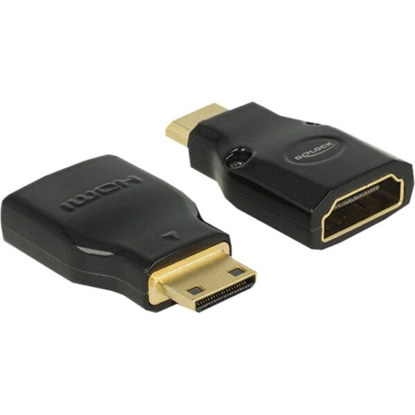 Delock mini HDMI-C Stecker > HDMI-A Buchse 4K