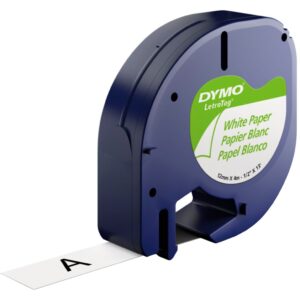 Dymo LetraTag® ORIGINAL Papier Schriftband schwarz auf weiß