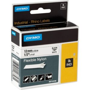 Dymo Rhino IND ORIGINAL Schriftband Flexibles Nylon 12mm x 3