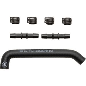 EKWB EK-Pro Tubing 10/17mm Reinforced EPDM Preformed 45°/90° - Black