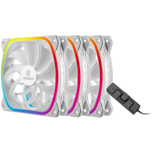 Enermax SquA RGB White 3 Pack 120x120