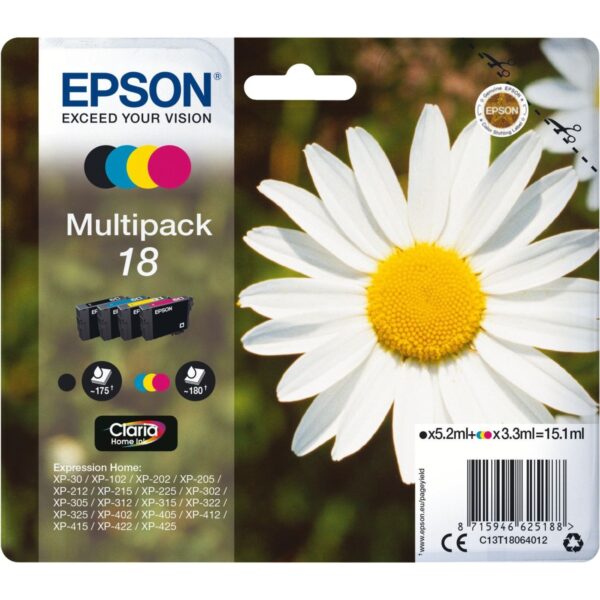 Epson Tinte Multipack 18 (C13T18064012)