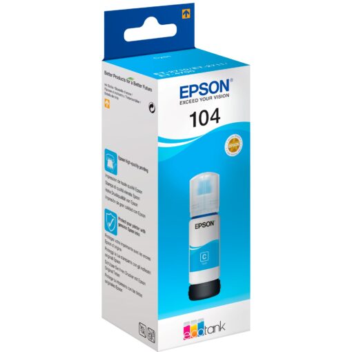 Epson Tinte cyan 104 EcoTank (C13T00P240)