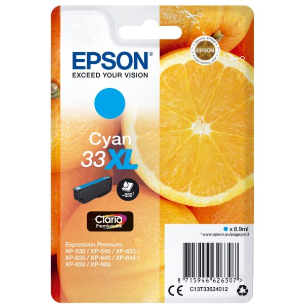 Epson Tinte cyan 33XL (C13T33624012)