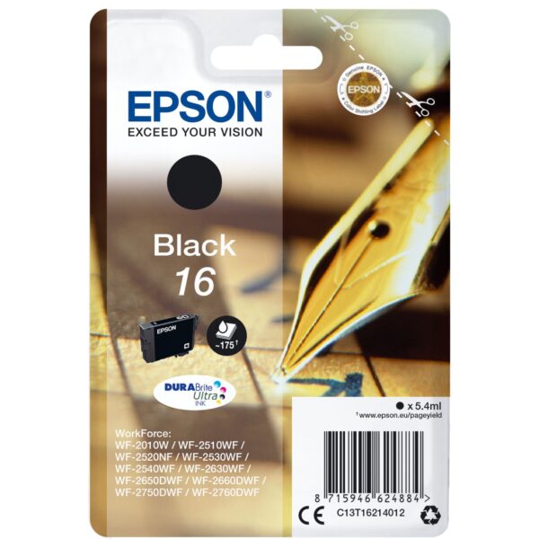 Epson Tinte schwarz 16 (C13T16214012)