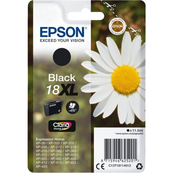 Epson Tinte schwarz 18XL (C13T18114012)