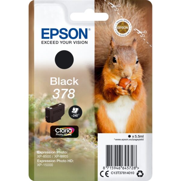 Epson Tinte schwarz 378 (C13T37814010)