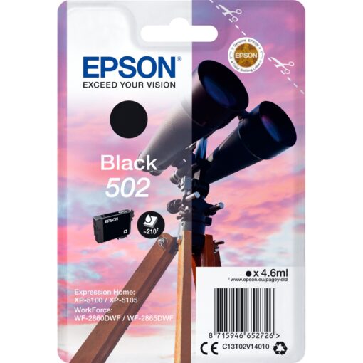 Epson Tinte schwarz 502 (C13T02V14010)