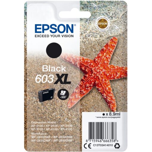 Epson Tinte schwarz 603XL (C13T03A14010)