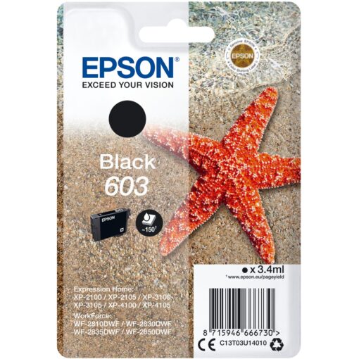 Epson Tinte schwarz 603 (C13T03U14010)