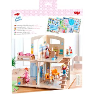 HABA Little Friends - Puppenhaus Klebe-Deko-Accessoires Stadtvilla