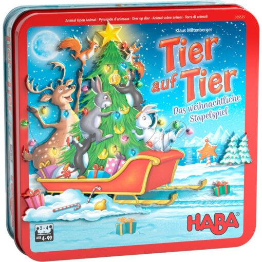 HABA Tier auf Tier - Das weihnachtliche Stapelspiel