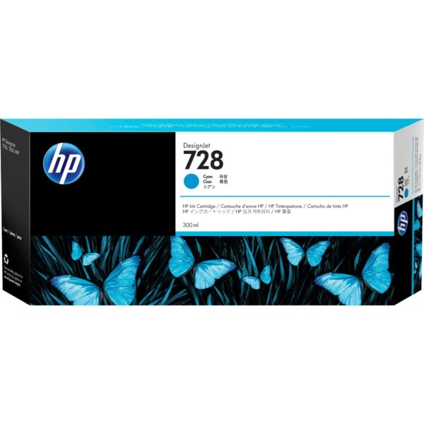 HP Tinte cyan Nr. 728 (F9K17A)