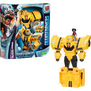 Hasbro Transformers EarthSpark Spin Changer Bumblebee und Mo Malto