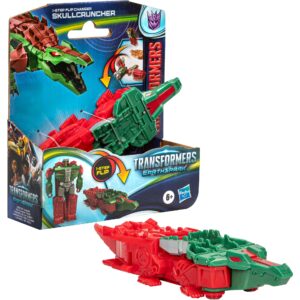 Hasbro Transformers: EarthSpark 1-Step Flip Changer Skullcruncher