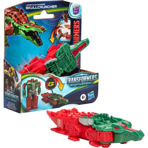 Hasbro Transformers: EarthSpark 1-Step Flip Changer Skullcruncher