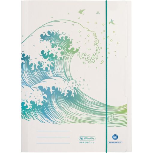 Herlitz Sammelmappe A4 Motiv GREENline Welle