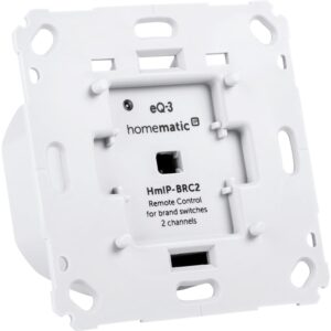 Homematic IP Smart Home Wandtaster für Markenschalter 2fach (HmIP-BRC2)