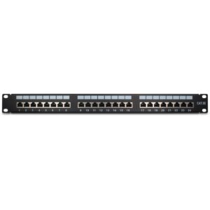 Inter-Tech 19" Patchpanel Cat.5e STP 24 Port