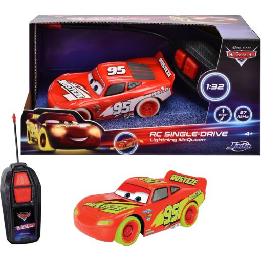 Jada Toys RC Cars Glow Racers - Lightning McQueen