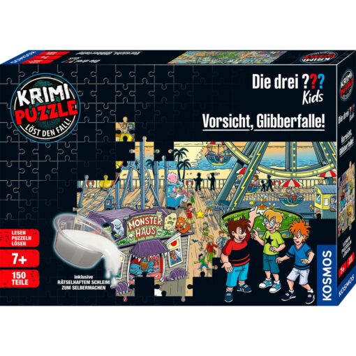 Kosmos Krimi-Puzzle Die drei ??? Kids: Vorsicht Glibberfalle