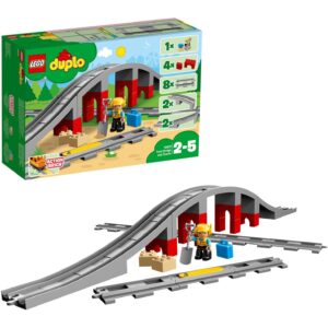 Lego 10872 DUPLO Eisenbahnbrücke und Schienen