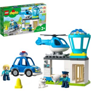 Lego 10959 DUPLO Polizeistation mit Hubschrauber und Polizeiauto