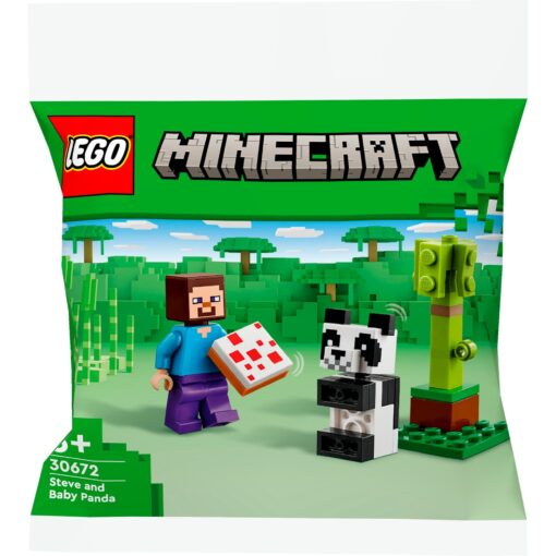 Lego 30672 Minecraft Steve mit Baby-Panda