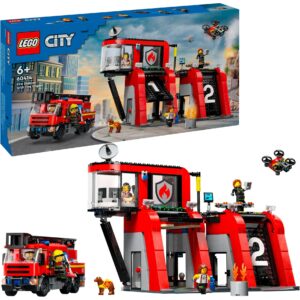 Lego 60414 City Feuerwehrstation mit Drehleiterfahrzeug