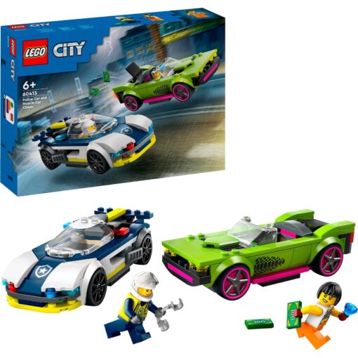 Lego 60415 City Verfolgungsjagd mit Polizeiauto und Muscle Car