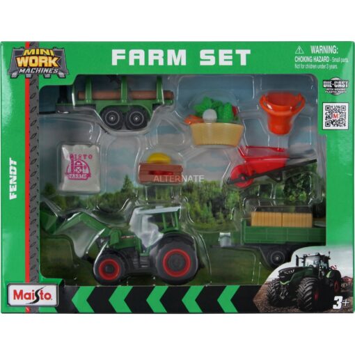 Maisto Mini Work Machines Fendt Farm Play Set