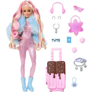 Mattel Barbie Extra Fly - Barbie-Puppe mit Winterkleidung