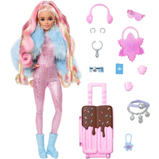 Mattel Barbie Extra Fly - Barbie-Puppe mit Winterkleidung