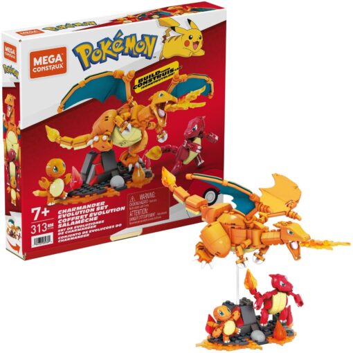 Mattel MEGA Pokémon Glumanda Evolution Set