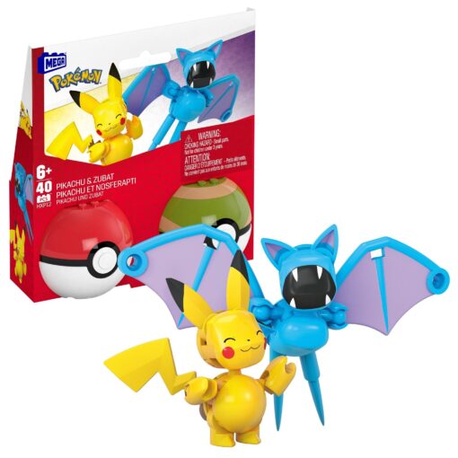 Mattel MEGA Pokémon Poké Ball - Pikachu und Zubat