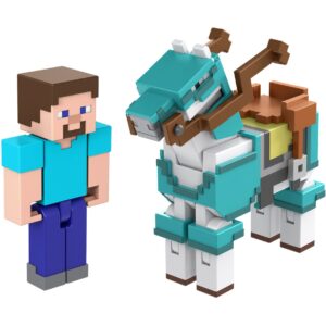 Mattel Minecraft Armored Horse and Steve