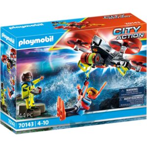 PLAYMOBIL 70143 City Action Seenot: Taucher-Bergung mit Rettungsdrohne