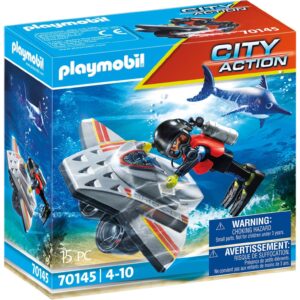 PLAYMOBIL 70145 City Action Seenot: Tauchscooter im Rettungseinsatz