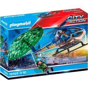 PLAYMOBIL 70569 City Action - Polizei-Hubschrauber: Fallschirm-Verfolgung