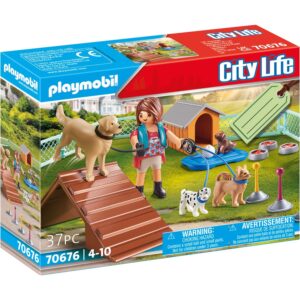 PLAYMOBIL 70676 City Life Geschenkset "Hundetrainerin"