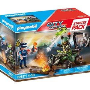 PLAYMOBIL 70817 City Action Starter Pack Polizei: Gefahrentraining