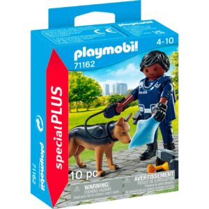 PLAYMOBIL 71162 specialPLUS Polizist mit Spürhund