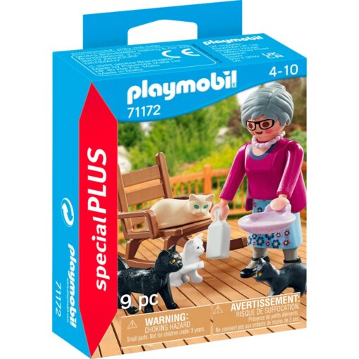 PLAYMOBIL 71172 specialPLUS Oma mit Katzen