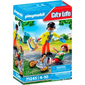 PLAYMOBIL 71245 City Life - Sanitäter mit Patient