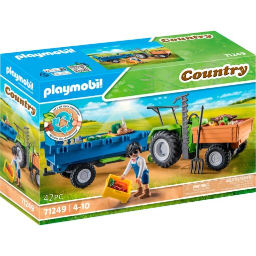 PLAYMOBIL 71249 Traktor mit Hänger