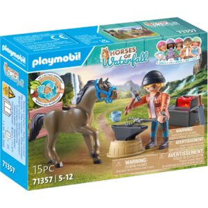 PLAYMOBIL 71357 Horses of Waterfall Hufschmied Ben & Achilles