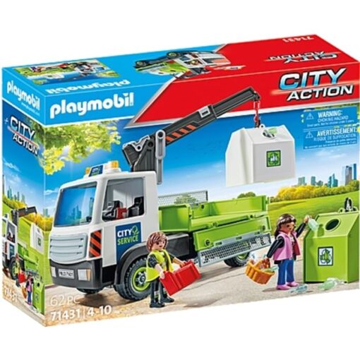 PLAYMOBIL 71431 City Action Altglas-LKW mit Container