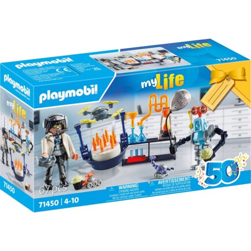 PLAYMOBIL 71450 City Life Forscher mit Robotern