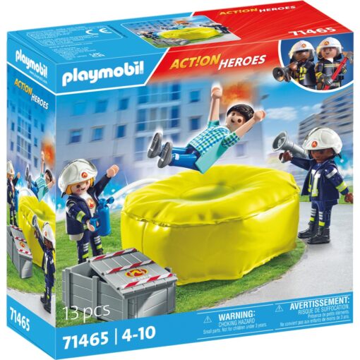 PLAYMOBIL 71465 City Action Feuerwehrleute mit Luftkissen