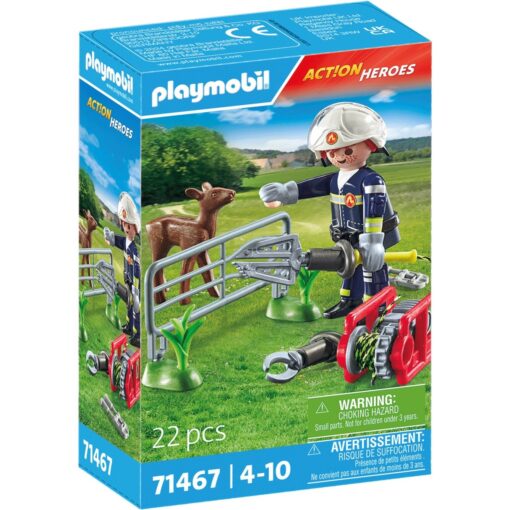 PLAYMOBIL 71467 City Action Feuerwehr-Tierrettung